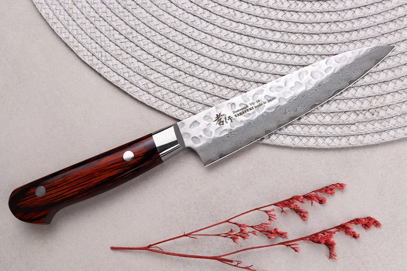 Couteau universel japonais 12cm Sakai Takayuki Damascus Western 33 couches