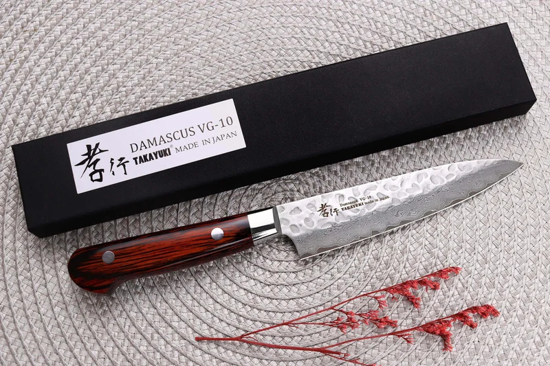 Couteau universel japonais 12cm Sakai Takayuki Damascus Western 33 couches