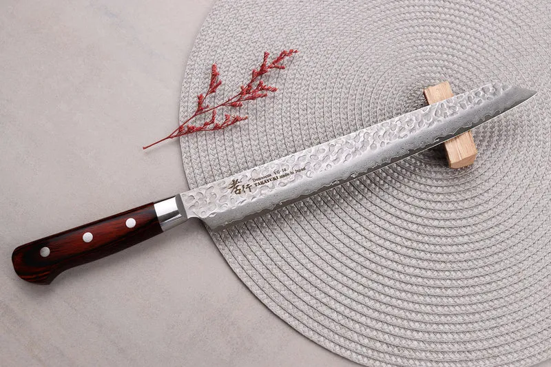 Couteau sujihiki kiritsuke japonais 27cm Sakai Takayuki Damascus Western 33 couches
