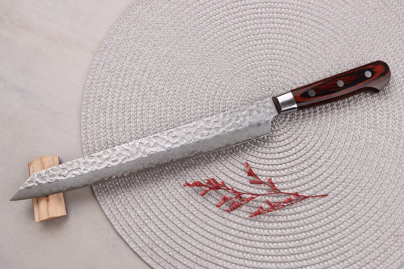 Couteau sujihiki kiritsuke japonais 27cm Sakai Takayuki Damascus Western 33 couches