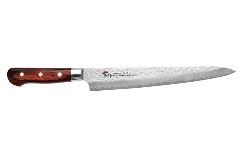 Couteau sujihiki japonais 24cm Sakai Takayuki Damascus Western 33 couches