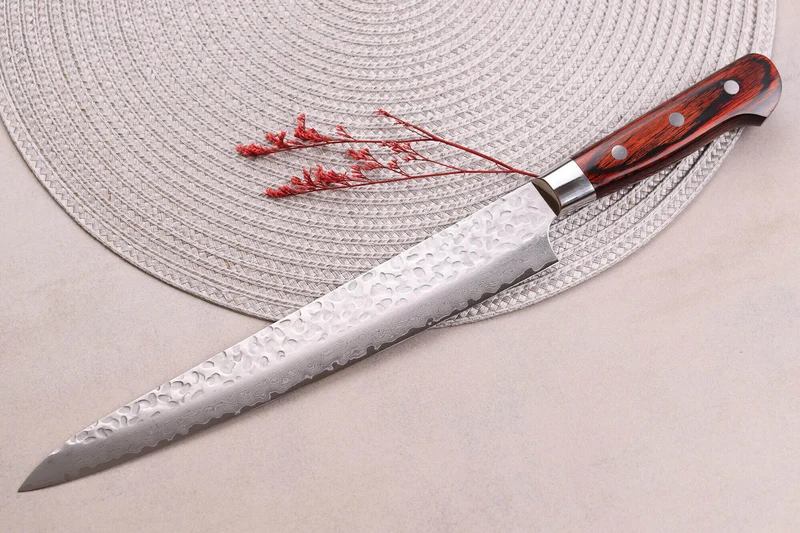 Couteau sujihiki japonais 24cm Sakai Takayuki Damascus Western 33 couches
