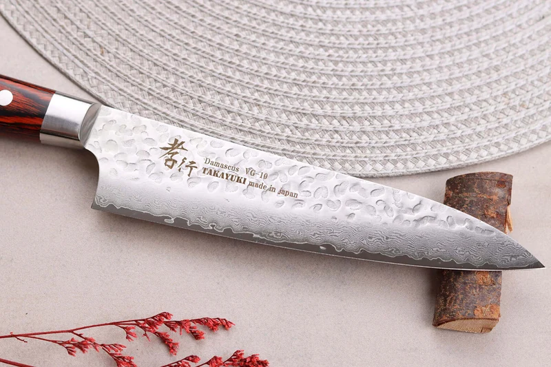 Couteau de chef japonais 18cm Sakai Takayuki Damascus Western 33 couches