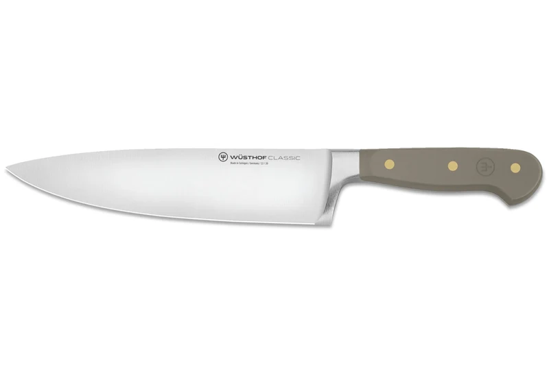 Couteau de chef Wusthof Classic Colour Velvet Oyster forgé lame 20cm