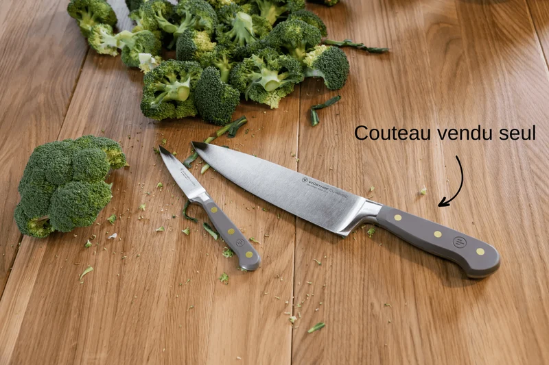 Couteau de chef Wusthof Classic Colour Velvet Oyster forgé lame 20cm