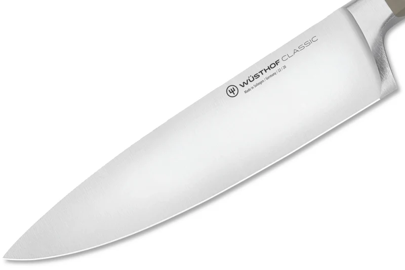 Couteau de chef Wusthof Classic Colour Velvet Oyster forgé lame 20cm