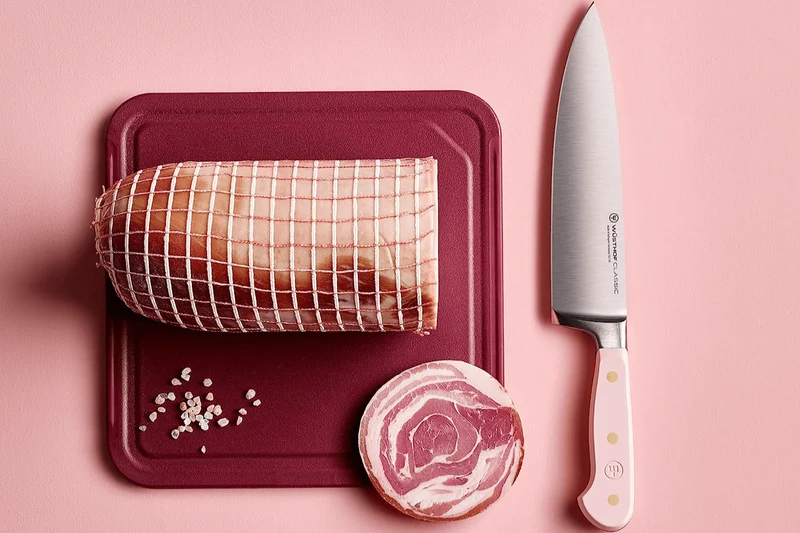 Couteau de chef Wusthof Classic Colour Pink Himalayan Salt forgé lame 20cm