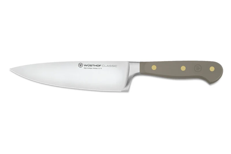Couteau de chef Wusthof Classic Colour Velvet Oyster forgé lame 16cm