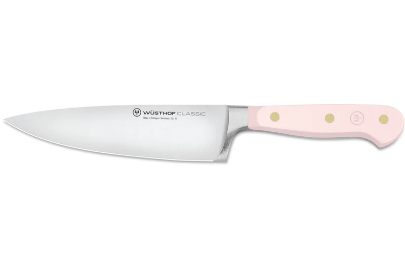 Couteau de chef Wusthof Classic Colour Pink Himalayan Salt forgé lame 16cm