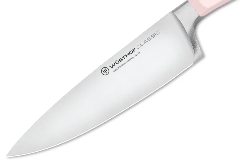 Couteau de chef Wusthof Classic Colour Pink Himalayan Salt forgé lame 16cm