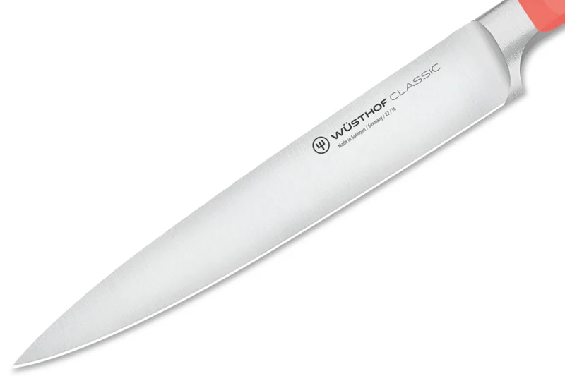Couteau à trancher Wusthof Classic Colour Coral Peach forgé lame 16cm