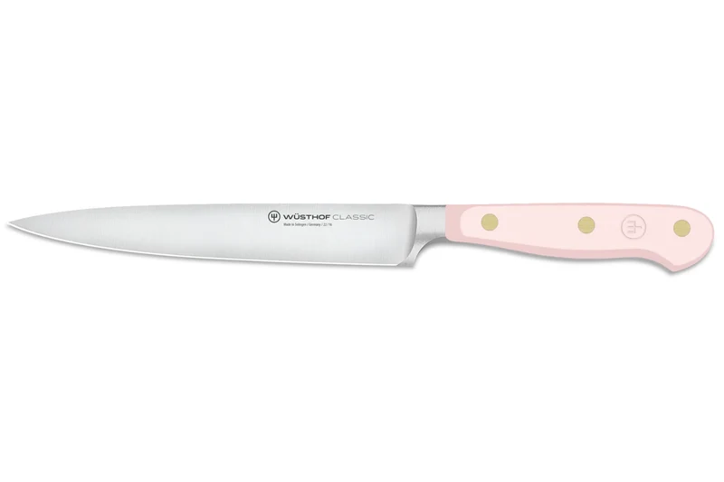 Couteau à trancher Wusthof Classic Colour Pink Himalayan Salt forgé lame 16cm