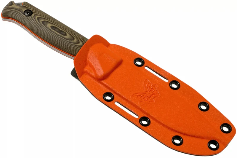 Couteau Benchmade Saddle Mountain Skinner 15002-1 lame noire 10,7cm manche G10/Richtlite + étui boltaron