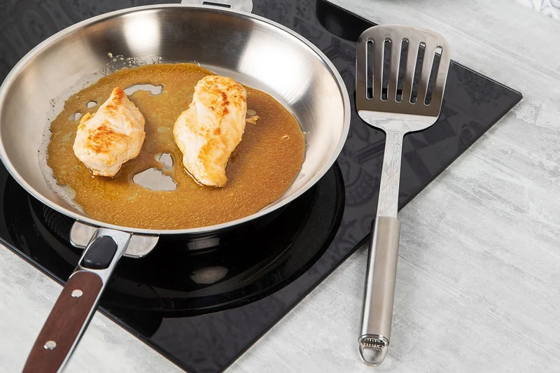 Spatule ajourée Cristel POC en acier inoxydable