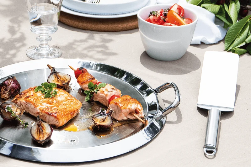 Spatule plancha Cristel POC en acier inoxydable