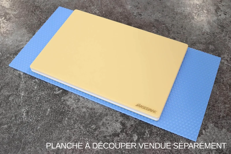 Tapis antidérapant bleu Hasegawa pour planche à découper