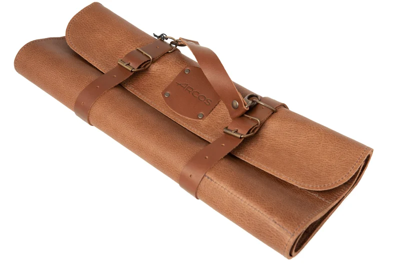 Trousse de cuisinier artisanale Arcos en cuir 10 places