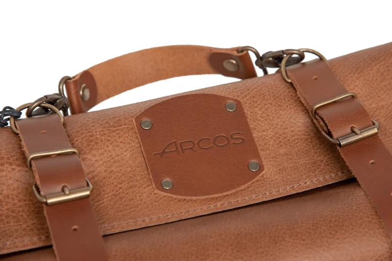 Trousse de cuisinier artisanale Arcos en cuir 10 places