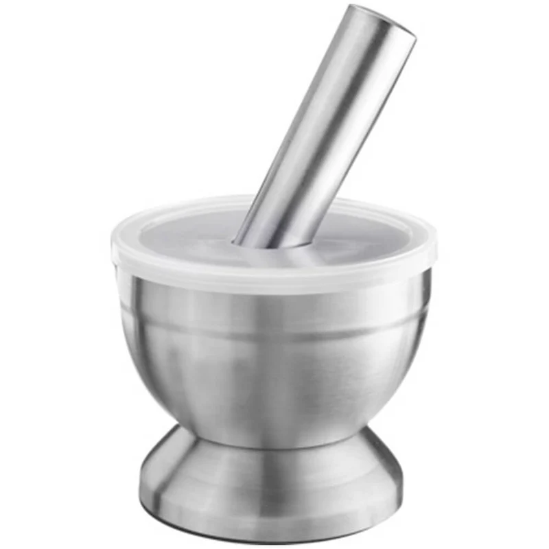 Mortier pilon Westmark Edelstahl en inox avec couvercle - diamètre 10cm