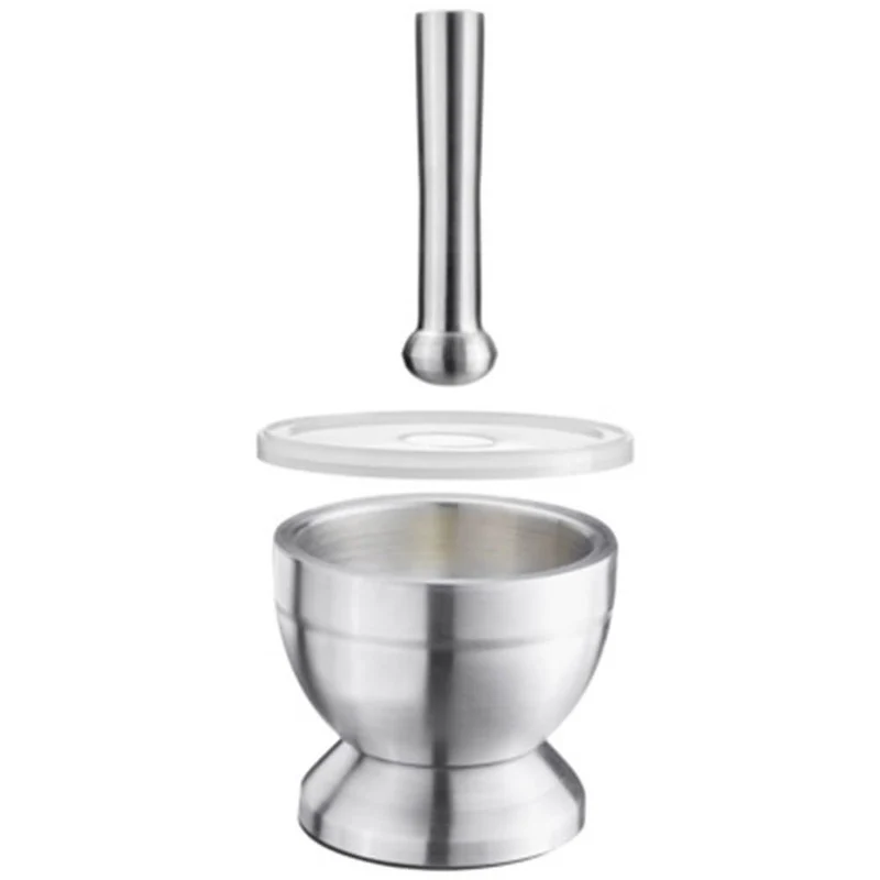 Mortier pilon Westmark Edelstahl en inox avec couvercle - diamètre 10cm