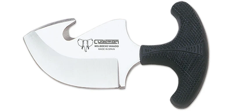 Couteau Skinner Noir Cudeman 8cm