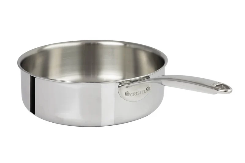 Sauteuse Cristel Castel'Pro en acier inoxydable 18/10 5 ply