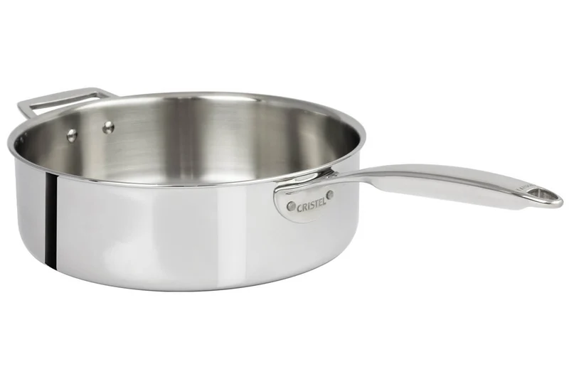 Sauteuse Cristel Castel'Pro en acier inoxydable 18/10 5 ply