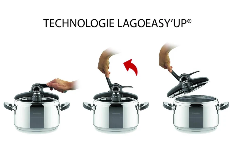 Autocuiseur Lagostina Diva Lagoeasy'up® acier inoxydable 18/10