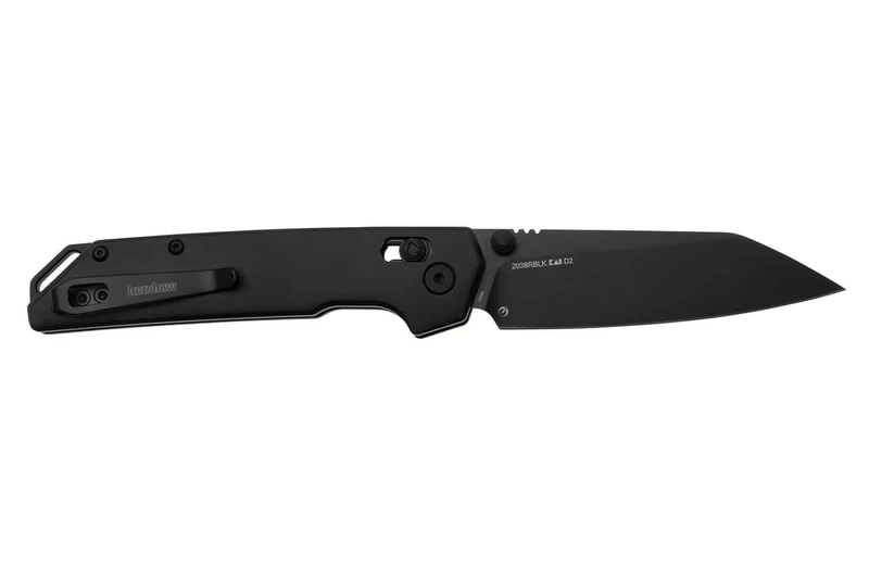 Couteau pliant Kershaw Iridium Reverse Tanto Black 2038RBLK manche en aluminium noir 11,4cm