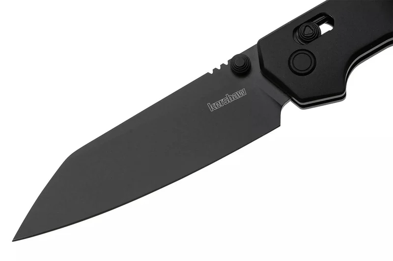 Couteau pliant Kershaw Iridium Reverse Tanto Black 2038RBLK manche en aluminium noir 11,4cm