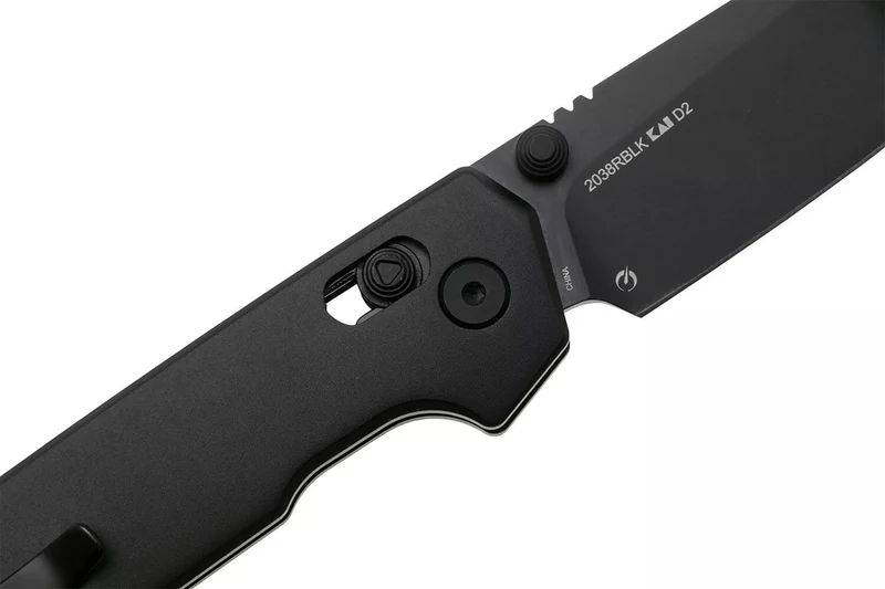 Couteau pliant Kershaw Iridium Reverse Tanto Black 2038RBLK manche en aluminium noir 11,4cm