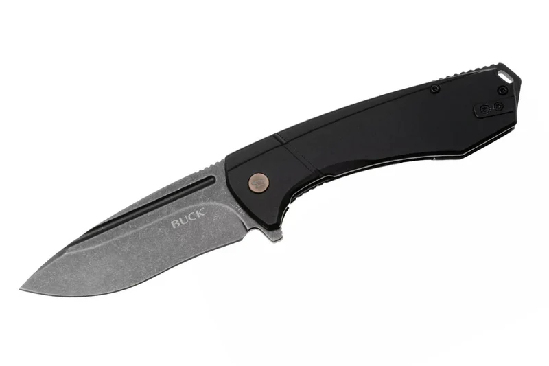 Couteau pliant BUCK RUCKUS 0713CPS manche noir 12cm