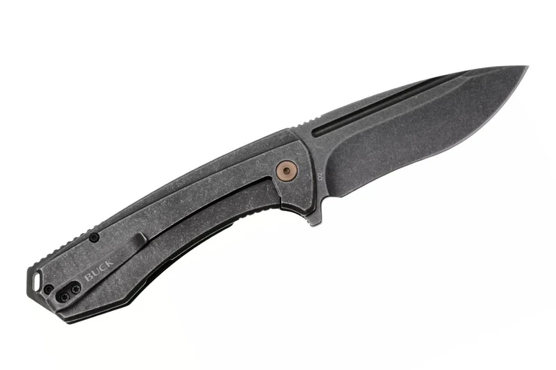 Couteau pliant BUCK RUCKUS 0713CPS manche noir 12cm