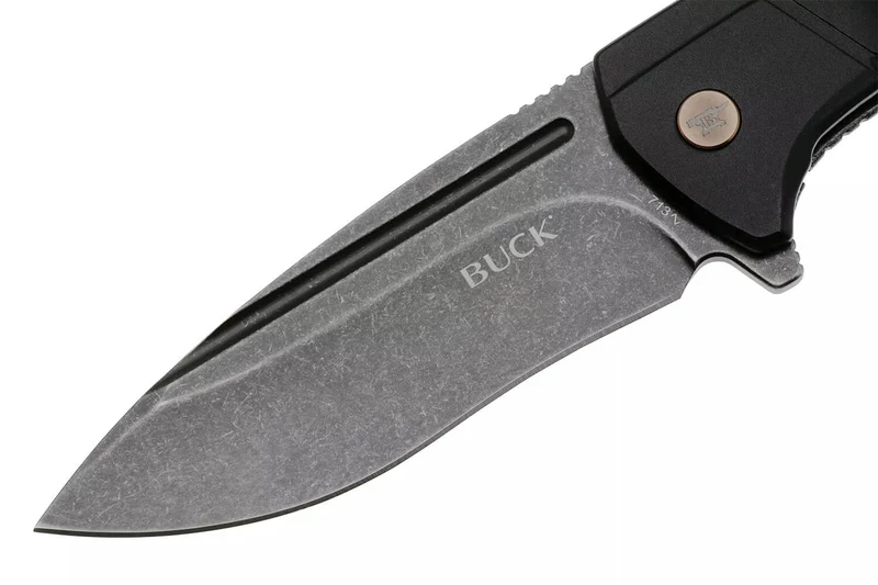 Couteau pliant BUCK RUCKUS 0713CPS manche noir 12cm