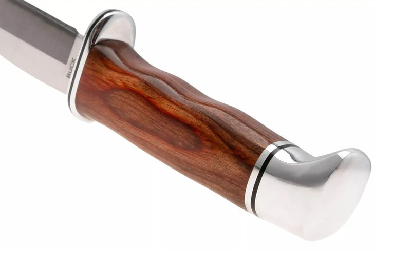 Couteau Buck 0105CCS1 Pathfinder Heritage Series lame 13cm manche en cocobolo + étui en cuir
