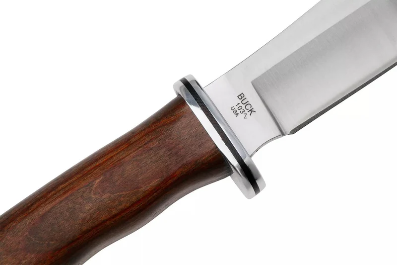 Couteau Buck 0103CCS1 Skinner Heritage Series lame 10cm manche en cocobolo + étui en cuir
