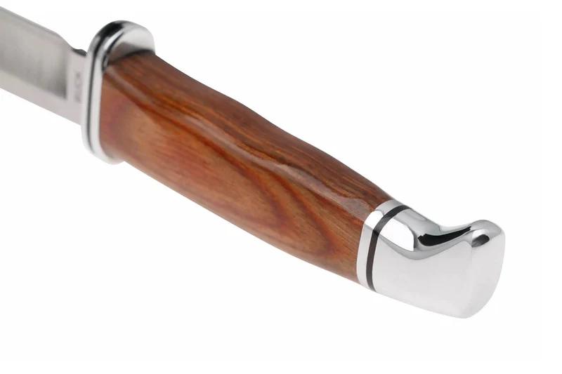 Couteau Buck 0102CCS1 Woodsman Heritage Series lame 10cm manche en cocobolo + étui en cuir