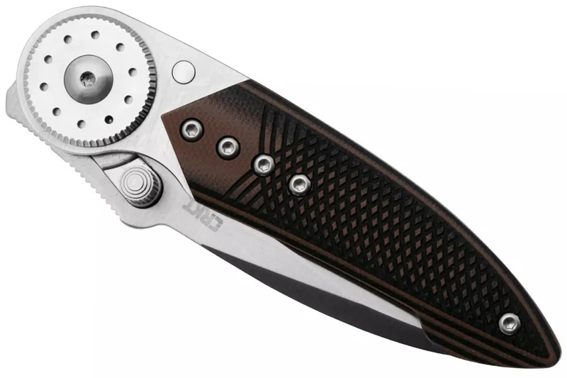 Couteau pliant CRKT Walker 4200.CR manche 10,3cm en G10 noir et marron