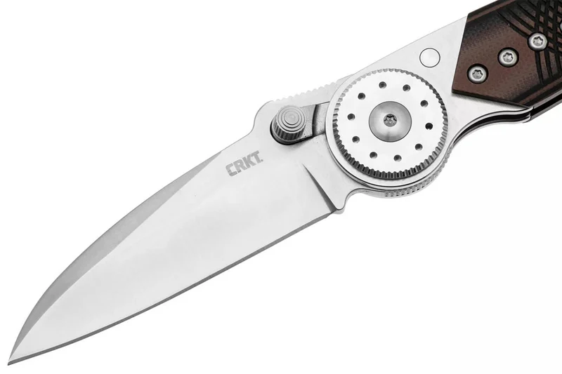 Couteau pliant CRKT Walker 4200.CR manche 10,3cm en G10 noir et marron