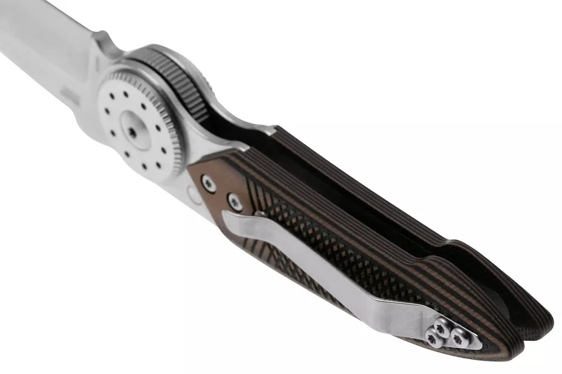 Couteau pliant CRKT Walker 4200.CR manche 10,3cm en G10 noir et marron