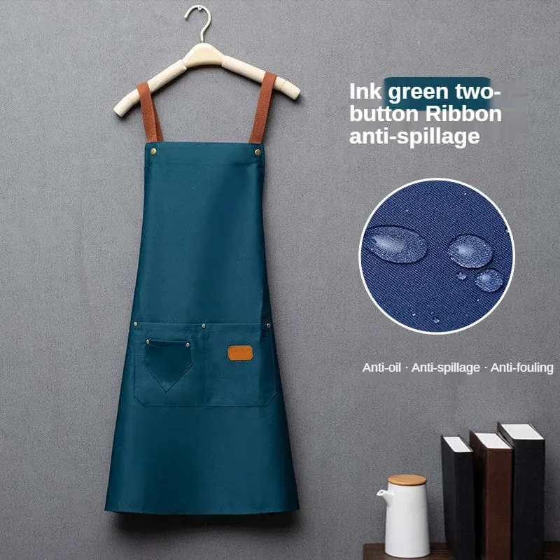 Tablier de cuisine pour homme et femme - tablier de travail pour chef en orange