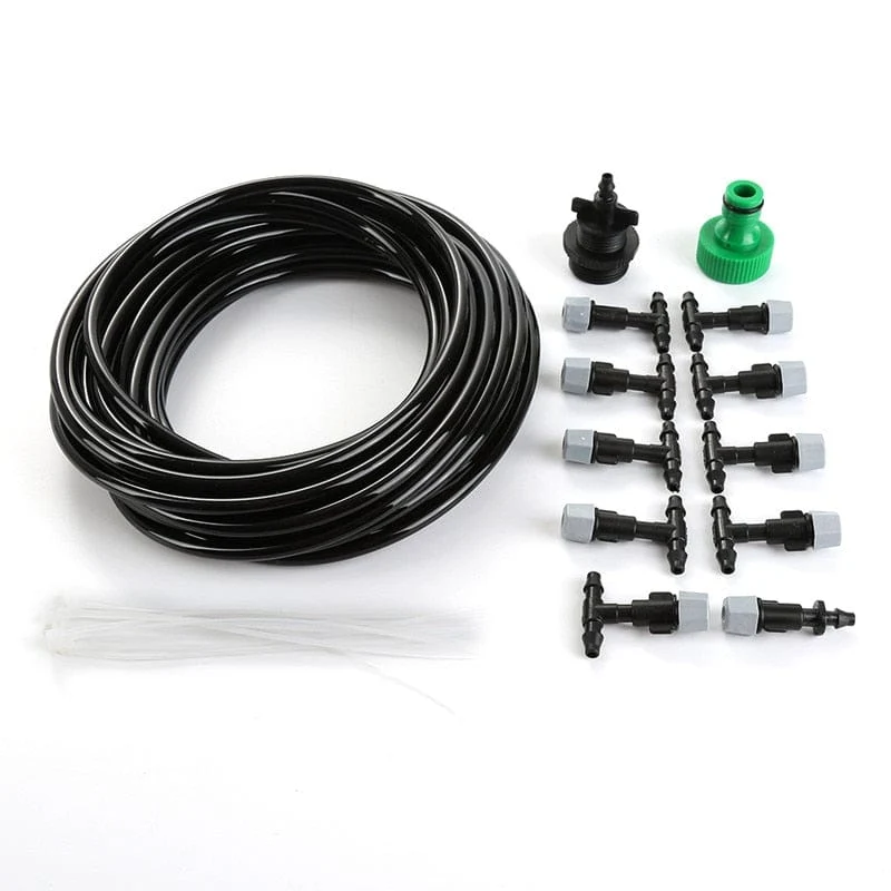 Brumisateur Extérieur — Kit Arrosage et Rafraîchissement Jardin | Buses Réglables 1/4″