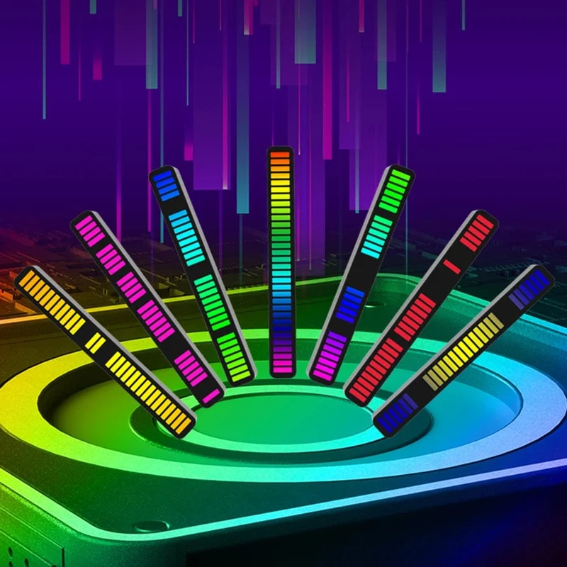 Barre lumineuse LED 16 ou 32 LED RGB pour lumières d'ambiance et musique