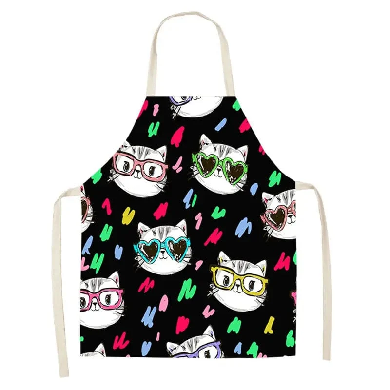 Tablier de Cuisine Chat Mignon - Lin Japonais - Be Awsome