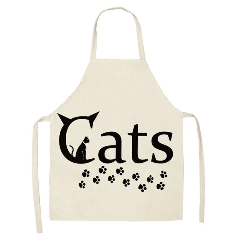 Tablier de Cuisine Chat Mignon - Lin Japonais - Be Awsome
