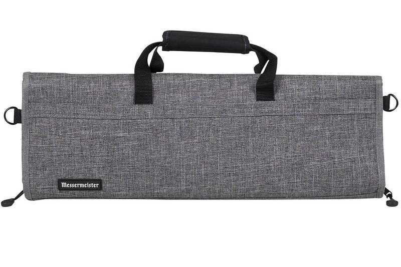 Trousse vide grise 12 emplacements en bouteille recyclée Messermeister Preservation