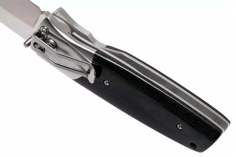 Couteau pliant Fallkniven PXLBM Black manche micarta noir 11cm