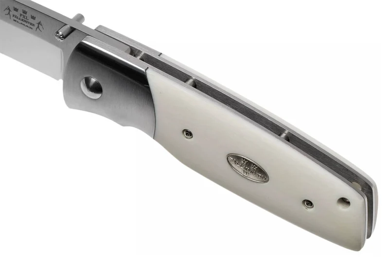 Couteau pliant Fallkniven PXLEY manche Elforyn Super Tusk imitation ivoire 11cm