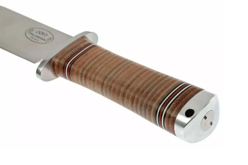 Couteau Fallkniven Odin NL2 lame Bowie 20cm manche cuir + étui en cuir