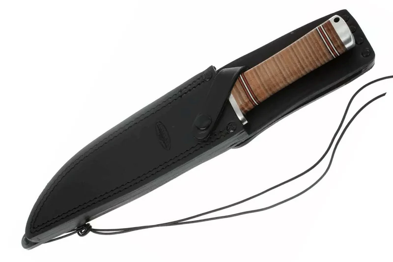 Couteau Fallkniven Odin NL2 lame Bowie 20cm manche cuir + étui en cuir